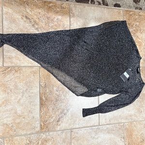Asymmetrical sparkle top